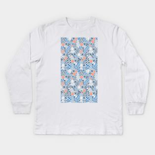 Bees and flowers Kids Long Sleeve T-Shirt